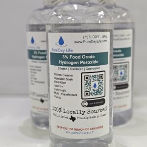 3% 32oz Food Grade Hydrogen Peroxide (12ct Case)